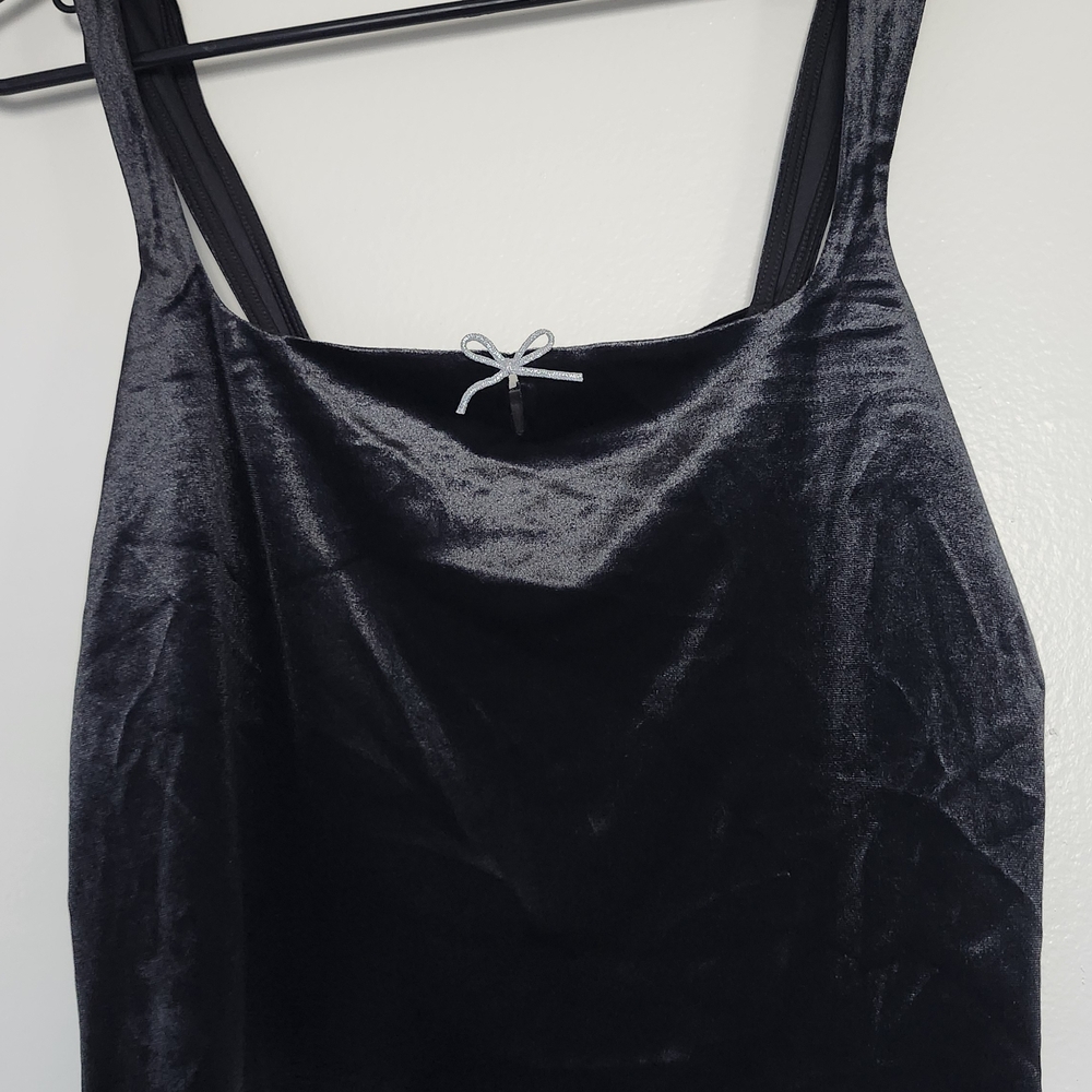 Wild Fable Black Velvet Tank Top